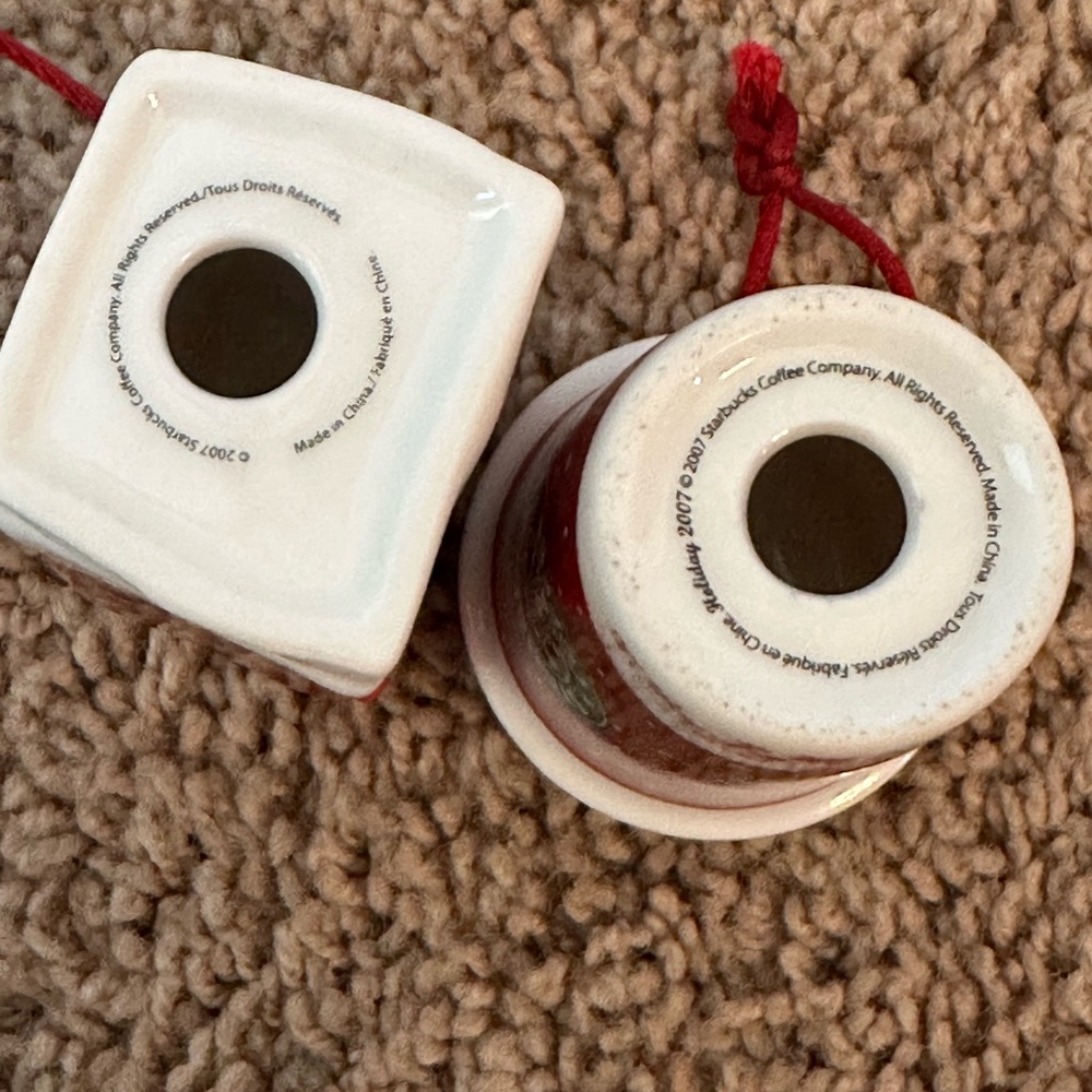 Starbucks Red Holiday Ornaments Set - Picture 3 of 5